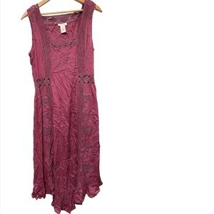 Sundance raspberry, maroon dress size 6 sundress
